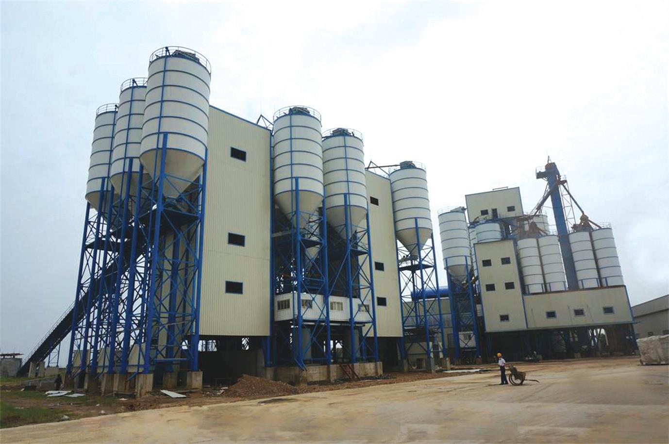 干粉砂漿罐存貯的砂漿進行分類標記